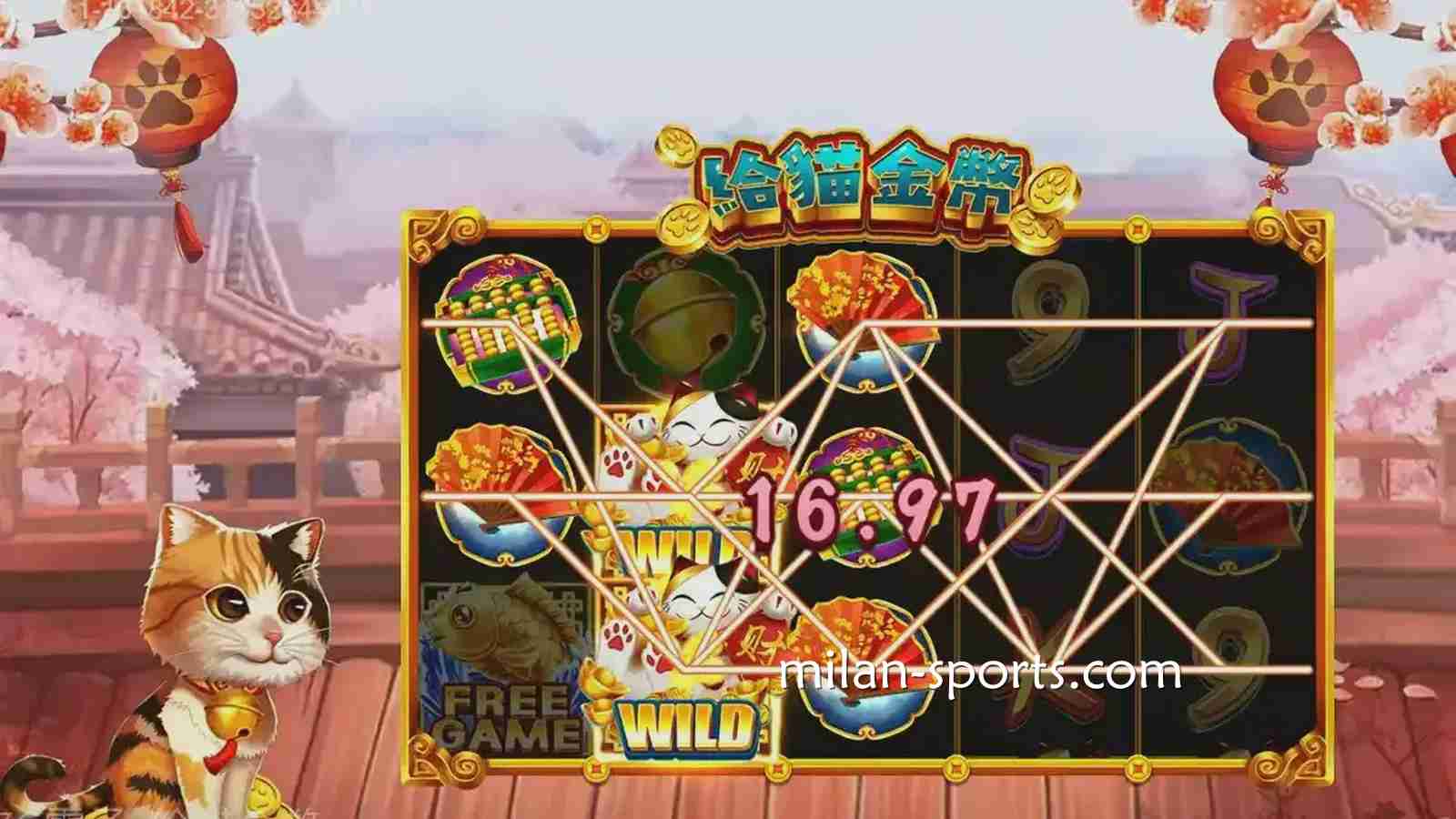 《给猫金币》游戏充满卡通风格与日系元素，在KOK体育极易上手